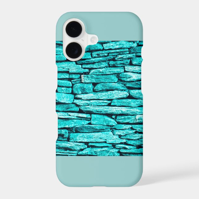 Turquoise Stones Wall Phone Case (Back)