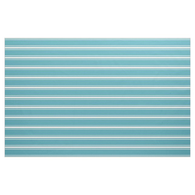 Turquoise Stripes custom fabric (Yard)