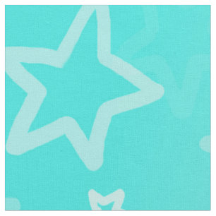 Turquoise Swirls Cotton Fabric