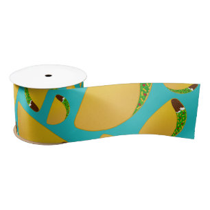 Turquoise tacos satin ribbon