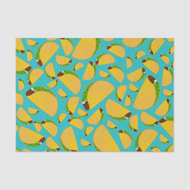 Turquoise tacos tissue paper (Front)