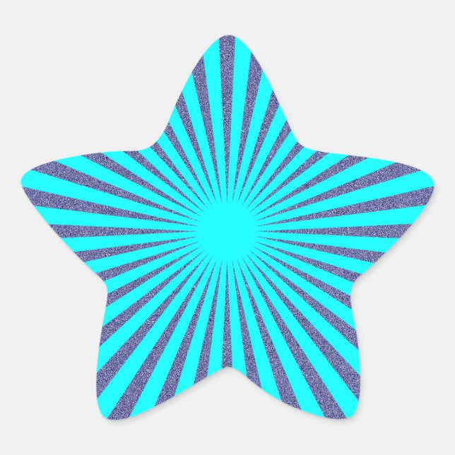 Turquoise Target - Star Sticker (Front)