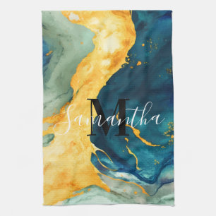 Turquoise Tea Towel