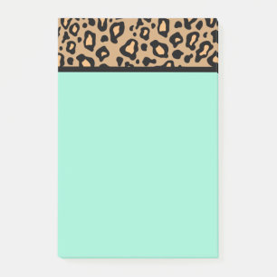 Turquoise Teacher's Leopard Post It Notes Gift