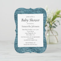 Turquoise Teal Blue Glitter Zebra Print