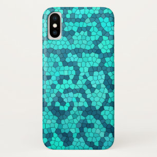Turquoise Teal Blue Pattern Case-Mate iPhone Case