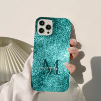 Turquoise Teal Glitter Sparkle Shimmer Metallic