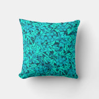 Turquoise & Teal Modern Jasmine Floral Pattern
