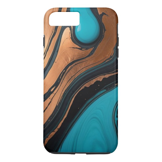Turquoise Tears Case-Mate iPhone Case (Back)
