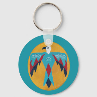 Turquoise Thunderbird Key Ring
