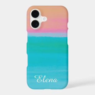 Turquoise to Peach Gradient 