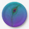 Turquoise to Purple Peacock Feather