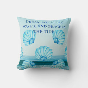 Turquoise Tranquility: Coastal Dreams Cushion