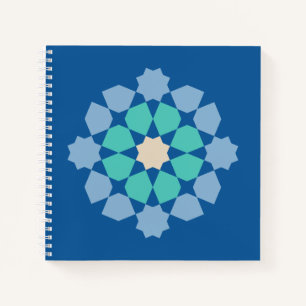 Turquoise Tranquility Medalion Notebook