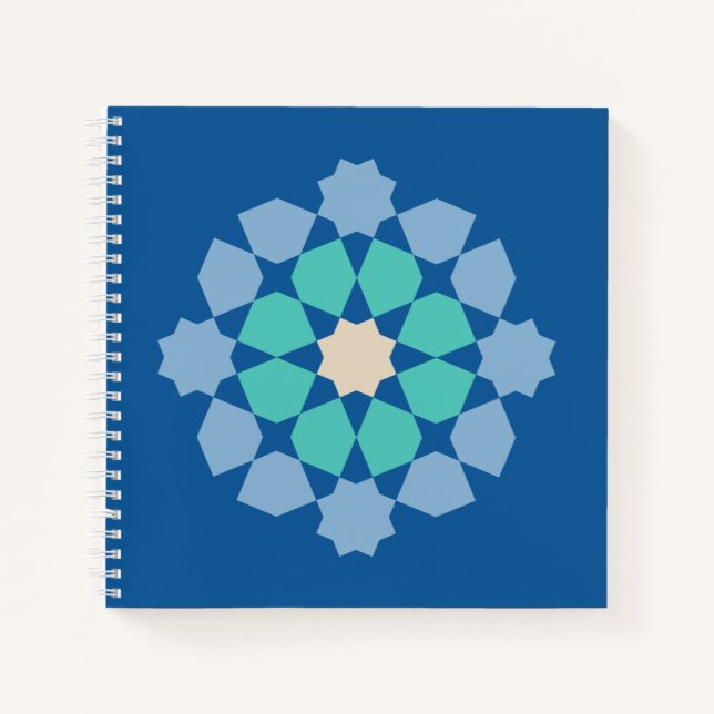 Turquoise Tranquility Medalion Notebook (Front)