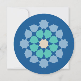 Turquoise Tranquillity Medallion (customisable) Card