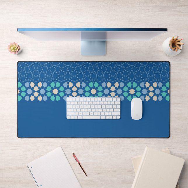 Turquoise Tranquillity Rhythm Desk Mat (Office 1)