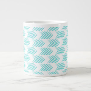 Turquoise Tribal Arrow Pattern Large Coffee Mug