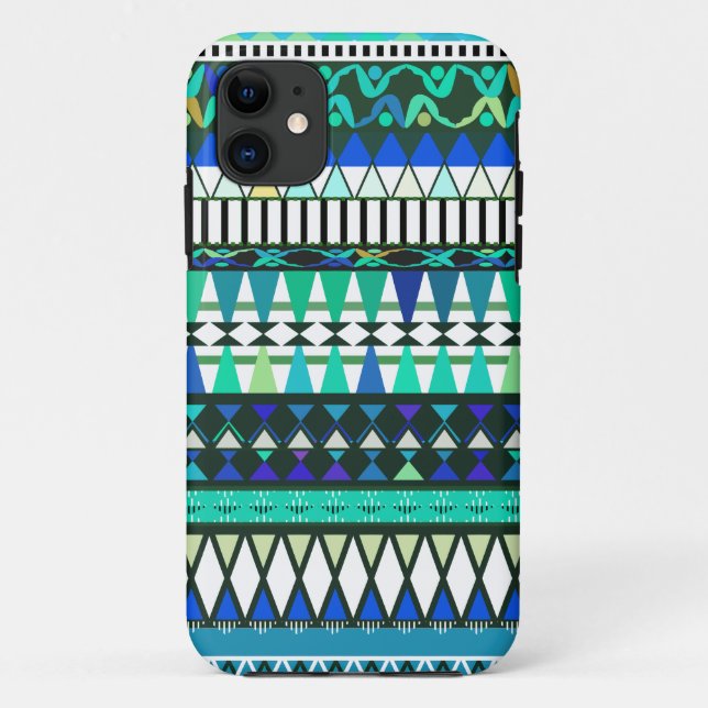Turquoise Tribal Pattern iPhone 5 Case-Mate Cas Case (Back)