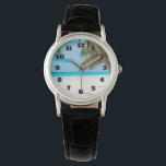 Turquoise Tropical Beach Watch<br><div class="desc">Secluded serene and peaceful tropical white sand beach. Calm turquoise waters and a few palm trees for shade. The perfect location for some rest and relaxation.</div>