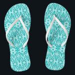 Turquoise-Tropical-Wedding-Reception Jandals<br><div class="desc">Toddler-Teens-Adult's-Unisex Style Choice's-ENJOY! NEW 2018 Fabric's !  Enjoy !
 :  Product in FLIP-FLOP'S</div>