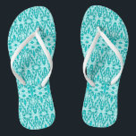 Turquoise-Tropical-Wedding-Reception Jandals<br><div class="desc">Toddler-Teens-Adult's-Unisex Style Choice's-ENJOY! NEW 2018 Fabric's !  Enjoy !
 :  Product in FLIP-FLOP'S</div>