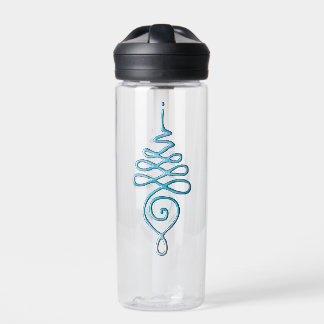 Turquoise Unalome  water bottle