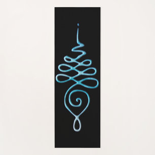 Turquoise Unalome  Yoga Mat