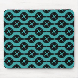 Turquoise Uncommon Circles Mousepad