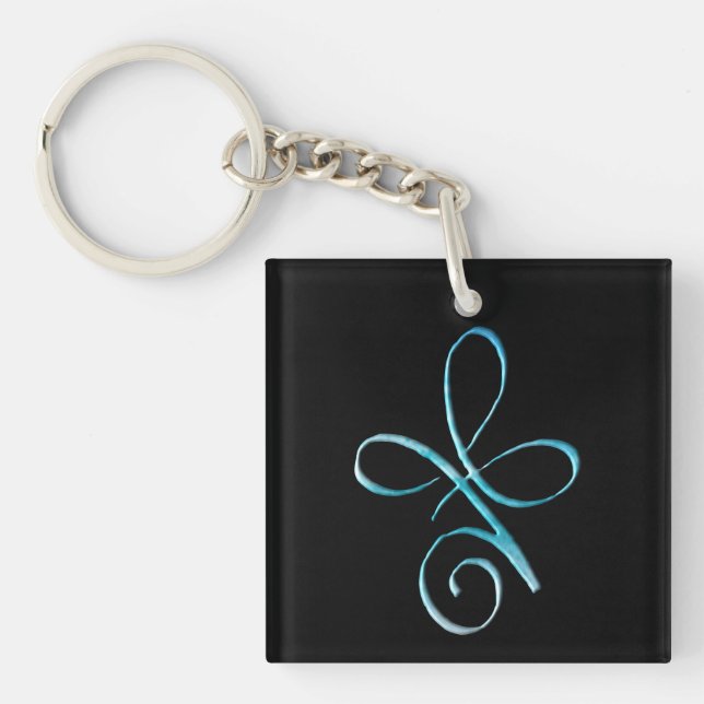 Turquoise Unconditional Love Key Ring (Front)