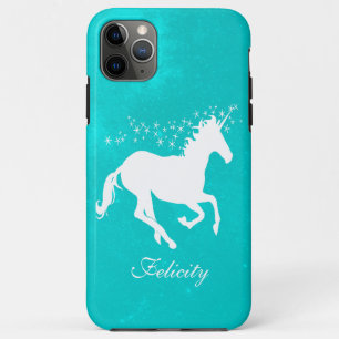Turquoise Unicorn Personalised Case-Mate iPhone Case
