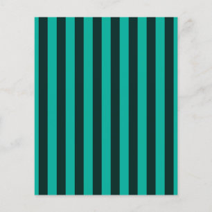 Turquoise Vertical Stripes Customise This! Flyer
