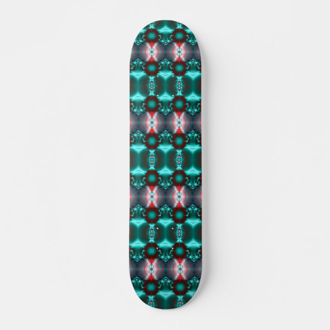 Turquoise Vision Skateboard (Front)