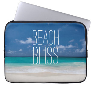 Turquoise Water Beach Bliss Laptop Sleeve