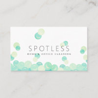 Turquoise Water Bubbles Modern Cleaning Service