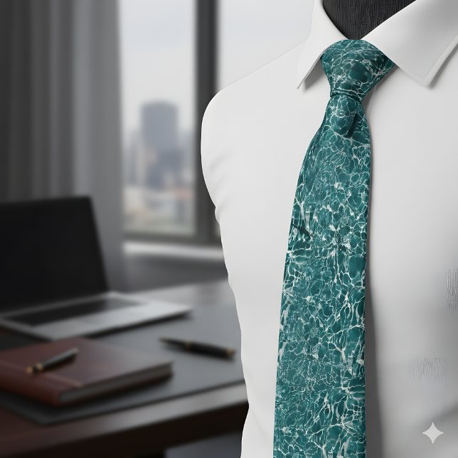 Turquoise Water Caustics Tie (Creator Uploaded)