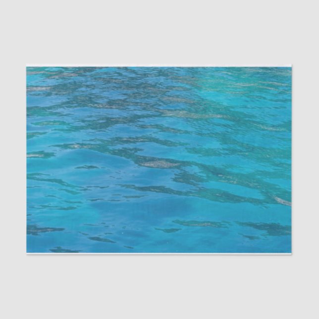 Turquoise Water Tissue Paper (Front)