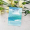 Turquoise Watercolor Ocean Earring Display Card 