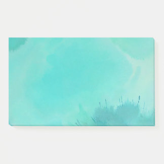Turquoise Watercolor  Post-it Notes