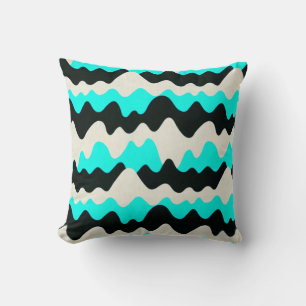 Turquoise Waves Cushion