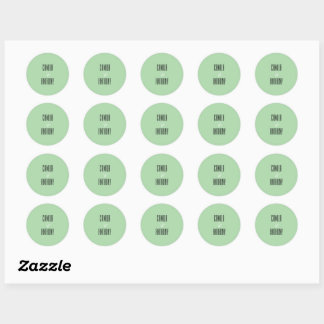 Turquoise Wedding Classic Round Sticker