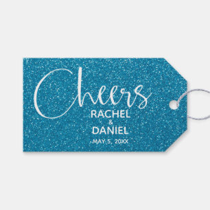 Turquoise Wedding Favour Gift Tags