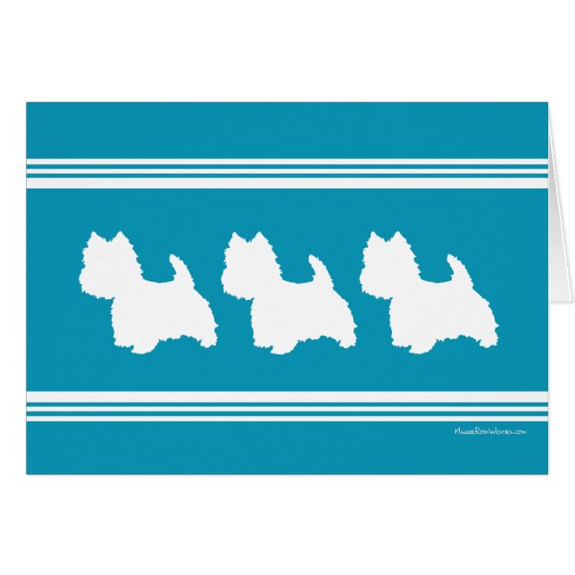 Turquoise Westies (Front Horizontal)