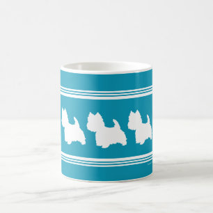 Turquoise Westies Coffee Mug