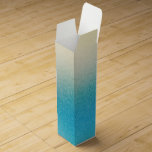 Turquoise White Aqua Blue Starfish Beach Wedding Wine Box<br><div class="desc">Turquoise Chic White Aqua Blue Starfish Beach Wedding or Bridal Shower</div>