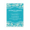 Turquoise & White Floral Damasks 2-Customised