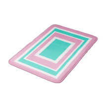 Turquoise White Pink Geometric