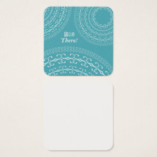 Turquoise & White Surprise Personal Notes