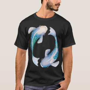 Turquoise Zen Koi Fish T-Shirt