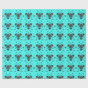 Turquoise Zen Mandala Wrapping Paper